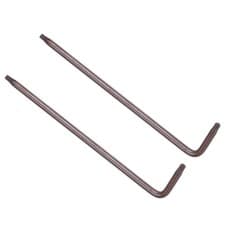Image of 2pcs Tamper Proof Torx Key T9 L-Shape Star Wrench for Auto Maintenance