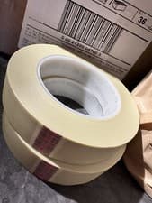 Image of 2 Rolls x 3M Scotch Fine Line Masking Tape 218 Beige 25mm x 55m