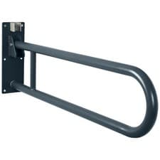 Image of 850mm Croydex Foldaway Wall Mounted Hinged Hand Rail Bathroom Assist Grab Handle