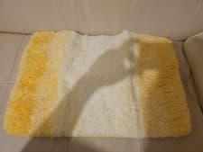 Image of Olanly Luxury Bath Mat 24x16 Yellow Absorbent Shaggy Rug - New (Open Box)