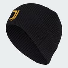 Image of adidas Juventus Woolie Beanie Hat One Size Black RRP £25 Brand New IB4560