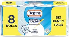Image of Regina Blitz Household Towel – 8 Rolls (560 Super-Sized Sheets)