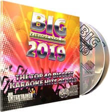 Image of 2019 Karaoke Chart Hits Mr Entertainer Big Hits Double CD+G/CDG Disc Set. Top 40