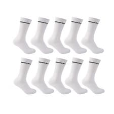 Image of Donnay 10 Pack Crew Athletic Socks Mens Gents Stamp Sport