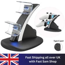 Image of PS5 Controller Charger Stand Dock Station Dual Fast Charging Game PlayStation 5