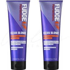 Image of FUDGE Clean Blonde Violet-Toning Shampoo for Blonde Hair 250ml *PACK OF 2*