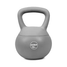 Image of Kayman Soft Kettlebell PVC Coated Weight Floor Safe Flat Base for Home Gym 12 Kg