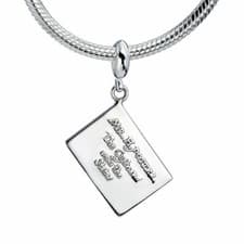 Image of Harry Potter Sterling Silver Hogwarts Acceptance Letter Slider Charm