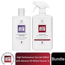 Image of Autoglym Advanced All Wheel Cleaner 1L with High Performance Tyre Gel 500ml