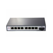Image of 9 Port 10/100M PoE Switch 4PoE Ports Fiber Uplink Port 120W 1.6Gbps IEEE802.3at