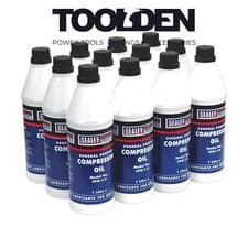 Image of Sealey CPO/1 Compressor Oil 1ltr Pack of 12