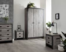 Image of Boston 4 Piece Set Grey- Assembly Option- SALE- LOCAL DELIVERY ONLY