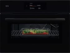 Image of AEG NKK8N721B 8000 Built In 44L Compact Microwave/Multifunction Oven 1000w Black