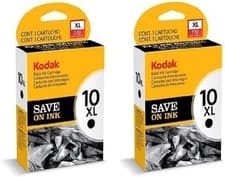 Image of Genuine Kodak 10Xl Ink Cartridge - Black (Pack of 2) - Vat Inc