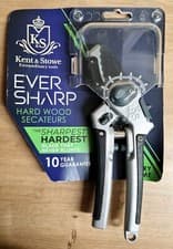 Image of Kent & Stowe EVERSHARP Hard Wood Anvil Secateurs Ultra Hard & Sharp Made in U.K.