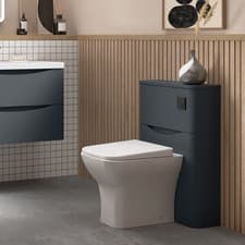 Image of Nuie Lunar Back to Wall WC Toilet Unit 550mm Wide - Satin Anthracite