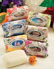Image of Nesti Dante Dolce Vivere Soaps 250g/Pisa,Capri,Roma,Milano,Firenze,Sicilia,
