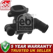 Image of Febi Thermostat Coolant Fits VW Skoda Seat Audi 1.2 2.0 TDi