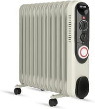Image of Powerful 2500W Oil Filled Radiator with 11 Fins – Lightweight Slim Portable Heat