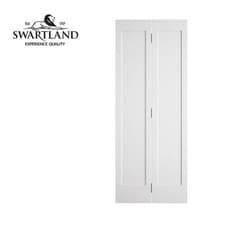 Image of Shaker 2 Panel White Primed Bi-Fold Internal Door