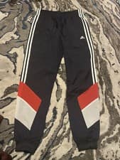 Image of adidas blue tracksuit bottoms 13-14years(164)