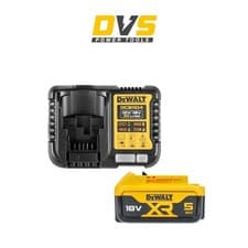 Image of DeWalt DCB1104P1 18V XR Battery Set – 1x 5Ah Battery & DCB1104 Charger