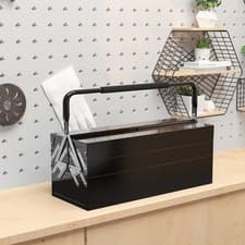 Image of Portable 5-Tray Metal Tool Box Steel Tool Chest Cabinet