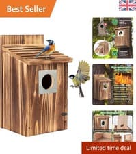 Image of Charming Cottage-Style Bluebird House with Predator Guard – Perfect for Gardens
