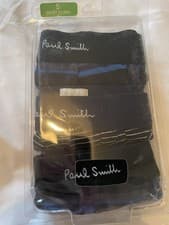 Image of PAUL SMITH 3 PACK BOXER SHORTS MONOGRAMMED WAISTBAND COLOUR MIX STRIPES - SMALL