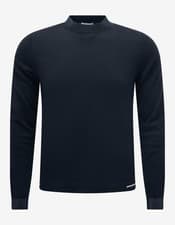 Image of New Moncler Navy Blue Tricolour Inlay Sweatshirt RRP -