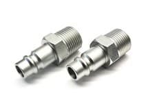 Image of 3/8" BSPT Male Euro Quick Release Air Line Coupler Connector Pack of 2