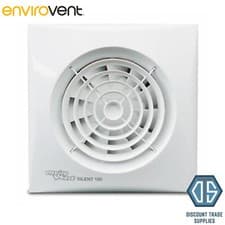 Image of Envirovent SIL100S "SILENT" Extractor Fan for Bathroom or Kitchen 4" 100mm