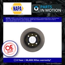 Image of 2x Brake Discs Pair Solid fits PEUGEOT 307 3B, 3E, 3H Rear 00 to 12 247mm Set