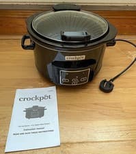 Image of Crock-Pot 4.7L Lift and Serve Digital Slow Cooker - Black