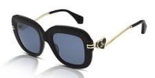 Image of Vivienne Westwood Women's Sunglasses VW5061 001 Gloss Black Blue
