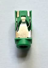 Image of 3.5mm Stereo Jack Socket - Green Audio Socket - PCB PJ322 - Free UK P&P