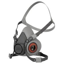 Image of 3M Reusable Half Face Mask, Comfortable Respirator, Medium, 6200