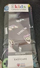 Image of NEW GAME OVER GAMERS DOUBLE FITTED SHEET CATHERINE LANSFIELD