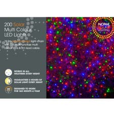 Image of 200 Noma Multi-Colour LED Solar String Lights - 19.9M