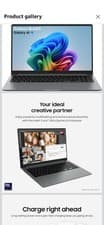 Image of Samsung Galaxy Book5 750 15.6″ 2in1 Laptop, 256GB SSD, Grey –