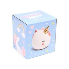 Image of Enchanted Rainbows Unicorn White Ceramic Money Box - NEW UK STOCK
