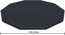 Image of Bestway Flowclear Swimming Pool Cover for Steel Pro Max Round Pools 10/12/15 ft