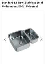 Image of Standard 1.5 Bowl Stainless Steel Undermount Sink - Universal