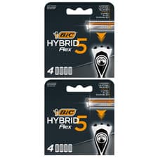 Image of 2 x BIC Hybrid 5 Flex Men'S Shaver Refills with 5 Moveable Nano-Tech Titanium
