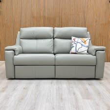 Image of Furniture Village G Plan ‘Thornbury’ 3 Seater Sofa Cambridge Olive Leather NEW