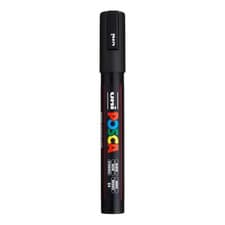 Image of Black Uni Posca Marker Pen Medium Bullet Tip 1.8 - 2.5mm PC5M