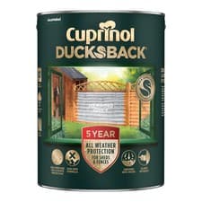 Image of New Colours of Cuprinol 5 Year Ducksback 5L Colours Weatherproofs Fences Sheds