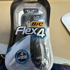 Image of Bic Flex 4 Men - 4 Nano Technology Blade Razors - Pack of 3 Shave Shaver