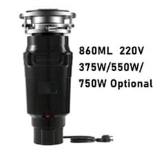Image of 860ML 375/550/750W Food Waste Disposer Garbage Sink Disposal Kitchen Household