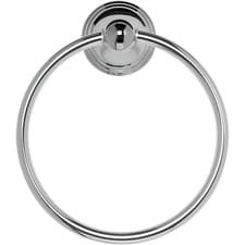 Image of Croydex Westminster Towel Ring Chrome Wall Mounted Bathroom Holder Traditional